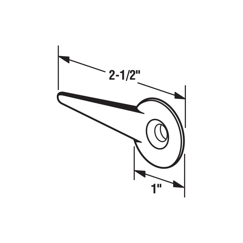 Prime-Line A 130 Diecast, Sliding Screen Door Latch Lever with