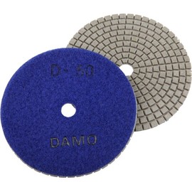 DAMO Diamond Polishing Pad 4 inch Dry Grit 50 for Marble Granite Concrete Countertop Floor Polish