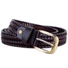 Enseed Mesh Belt, Braided All Leather, Leather, Braid, Width 1.3