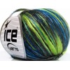 Ice Yarns Rockabilly Color Yarn - Lime Green, Black, Blue,