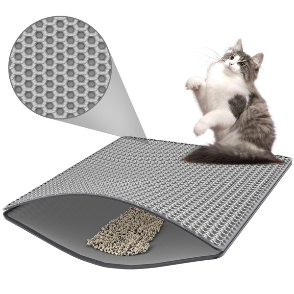 HAILOLY Cat Litter Mat -24'' x 15'' Small Litter Trapping