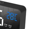 LED Alarm Electric Clock Multifunctional Exquisite Mirrored Surface Silent Bedside