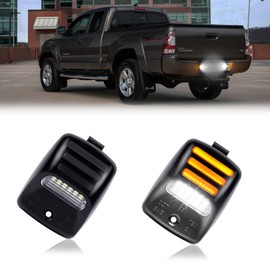 Gempro Amber OLED Neon Tube LED License Plate Light Tag Lamp Assembly Replacement For 2005-2015 Toyota Tacoma & 2000-2013 Tundra Pickup Truck