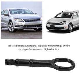 Tow Hook Ring ,Car Tow Hook 1T0 805 615 A Heavy Duty Towing Eye Hook Bumper Trailer Ring Replacement for R32 Rabbit Eos CC