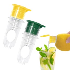 DOINEUFL Pack of 2 Lemon Squeezers, Small Citrus Juicer, Manual Lemon Squeezer, Lime Squeezer, Manual Juicer, Kitchen Lemon Squeezer, Hand Press for Lemons, Limes