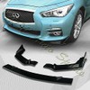 S SIZVER Painted Black Front Bumper Body Kit Spoiler Lip