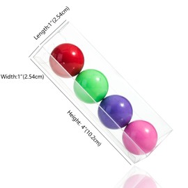 JCXPACK Clear Gumball Candy Boxes 4" x 1", Plastic Tube, Clear Gift Boxes for Wedding