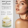 Beef Tallow and Honey Balm for Skin,Tallow Face Moisturizer Cream