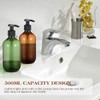 4Pcs Empty Press Pump Bottles, 300ML Refillable Bottle for Cooking