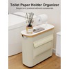 Toilet Paper Storage Basket Holder Holds 9-12 +1 Rolls Elegant
