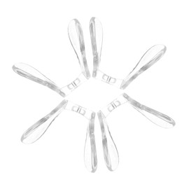 IWOWHERO 4pcs Glasses Nose Pads Tool Glasses Adjustable Bow Tie Glasses Bridge Nose Pad Bow Waist Seal Protective Cover Helmet Remote Control Key Cover Kit Nose Pads Transparent Plastic