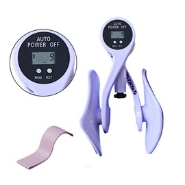 UUE Thigh Trainer, 50 lb Pelvic Floor Trainer for Men and Women, 360° Rotating Baffle Leg Trainer with Hip Elastic Band, Adjustable Strength, with Counter, Hip Body Trainer for Buttocks, Legs and Arms