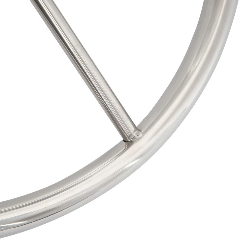 NovelBee 5 Spoke Dia.11" Stainless Steel Boat Steering Wheel with