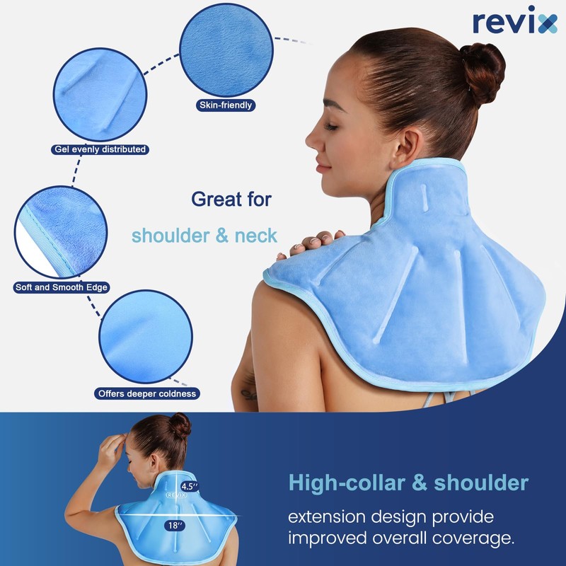 REVIX Ice Pack for Neck and Shoulders Upper Back Discomfort,