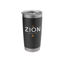 Zion National Park Retro Graphic Stainless Steel Insulated Tumbler