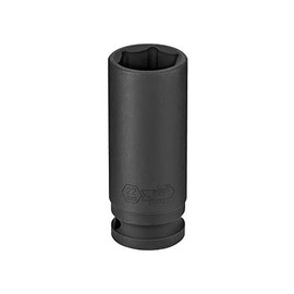 Jetech 22mm Deep Impact Socket Single - 1/2" Drive, 6-Point Metric, Chrome Molybdenum Steel (Cr-Mo) - Extra Long Reach for Large Bolts on Trucks & Equipment