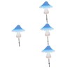 STOBAZA 4pcs Mushroom Decorative Wall Hook Key Hanging Hook Wall