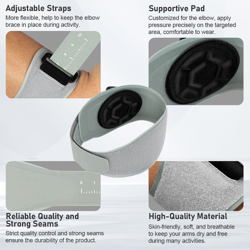 Fefod Tennis Elbow Support Strap, Golfers Elbow Support for Men