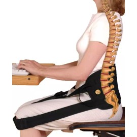 Kushins 쿠시신스 백 지지대와 자세 교정기로 백업한 나다-체어 블랙 [Navy] Cushions Back Support and Posture Corrector Na-da-Chair Black [Navy]