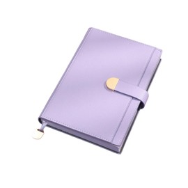 Lined Journal Notebook for Men Women,300 Numbered Pages Work Notebook with Buckle Closure,100GSM A5 Hardcover Journaling Notebook for Bible Study,Personal Diary,Note Taking,College Ruled,5.75" x 8.46" (Purple)