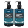 Kundal Pure & Safe Cooling Men's Cleanser Herb Bergamot 300ml Set of 2 / 쿤달 퓨어 앤 세이프 쿨링 남성청결제 허브베르가못 300ml 2개 세트