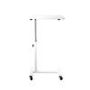 Seville Classics Solid-Top Height Adjustable Mobile Laptop Computer Desk Cart