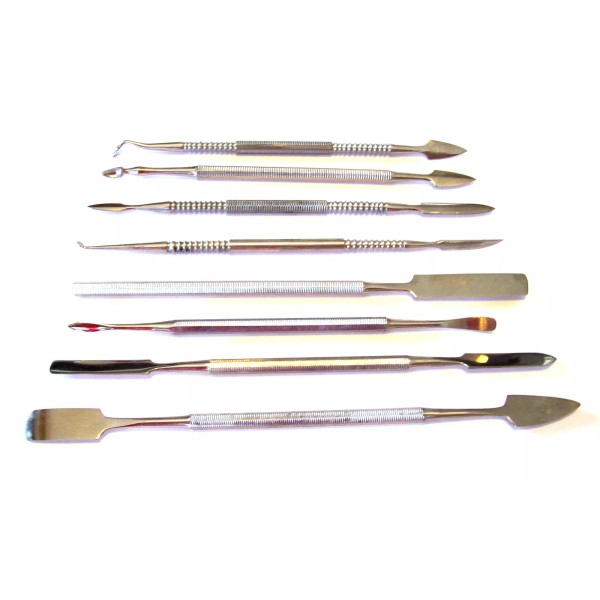 8pc WAX CARVER SPATULA DENTAL POLYMER CLAY CARVING SET