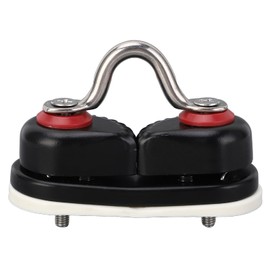 Cam Cleat, Boat Canoe Sailing Boat Dinghy Aluminum Cam Cleats Fast Entry Kayak Cleats, Ball Bearing Fast Entry Cam Cleat with Guide Ring Rope Cleat, for Sailing Sailboat Kayak