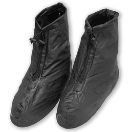 Goods Land GD-H512 4 Size Waterproof Rain Shoe Cover, Rain, Snow, Long, Men's, Women's, Bicycle, Motorcycle, Lightweight, Waterproof, Shoe Cover, Black