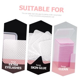 Baluue Professional Eyelash Glue Remover Wipes of Cleaning Pads for Lash Extensions Safe and Glue Cleaning for Salons and Home Use Convenient and Practical Eyelash Care