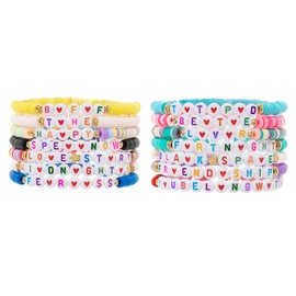 yongder Clay Bead Friendship Bracelets for Women (Polyvinyl Chloride)