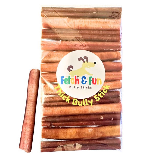 Thick Bully Sticks 6 Inch - 16 Pack