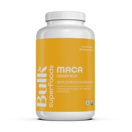 BULK SUPERFOODS  Maca Orgnica 100 Natural  180 Cpsulas  500 mg cu  Sin Gluten  Suplementos Alimenticios a Base de Maca                                