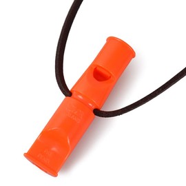 ACME Double-Tone Whistle No. 640 with Free Leather Whistle Band (90 mm, No. 640, DG Orange)