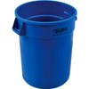 Global Industrial 32 Gallon Garbage Can, Blue, No Lid
