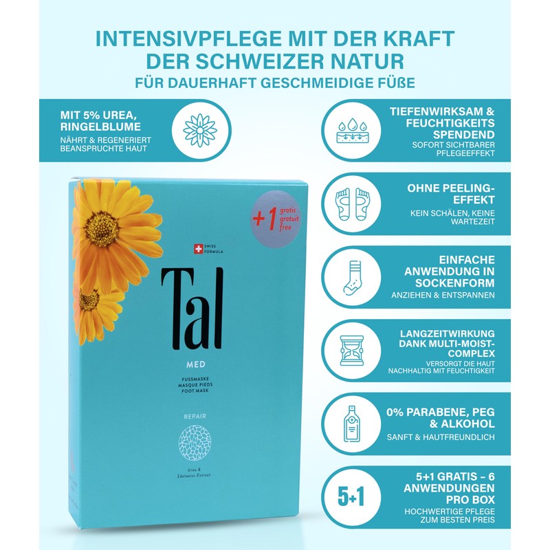 Tal Med Foot Mask Repair Box of 6