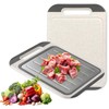 Cutting Board Double Sided, Stainless Steel Cutting Board for Kitchen,