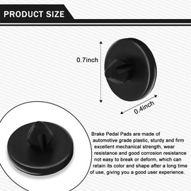 12 Picese Brake Pedal Stop Pads, Brake Clutch Pedal Stop Pads, Car Brake Light Switch Stopper, Automotive Clutch Pedal Stopper, Brake Pedal Pad Suitable for Most Cars