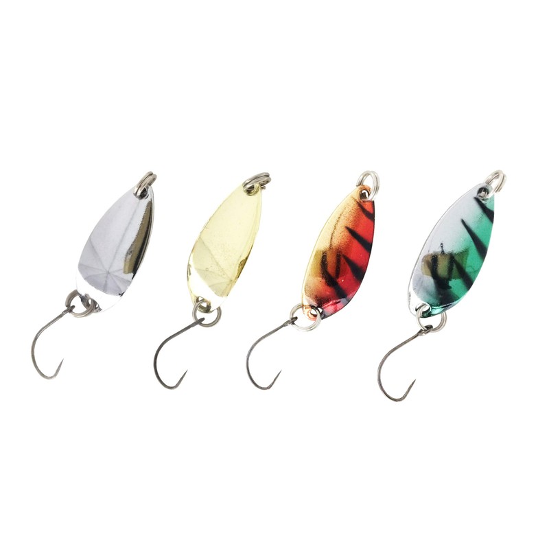 Orurdo Fishing Tackle Micro Spoon C Set, 0.08 oz (2.4