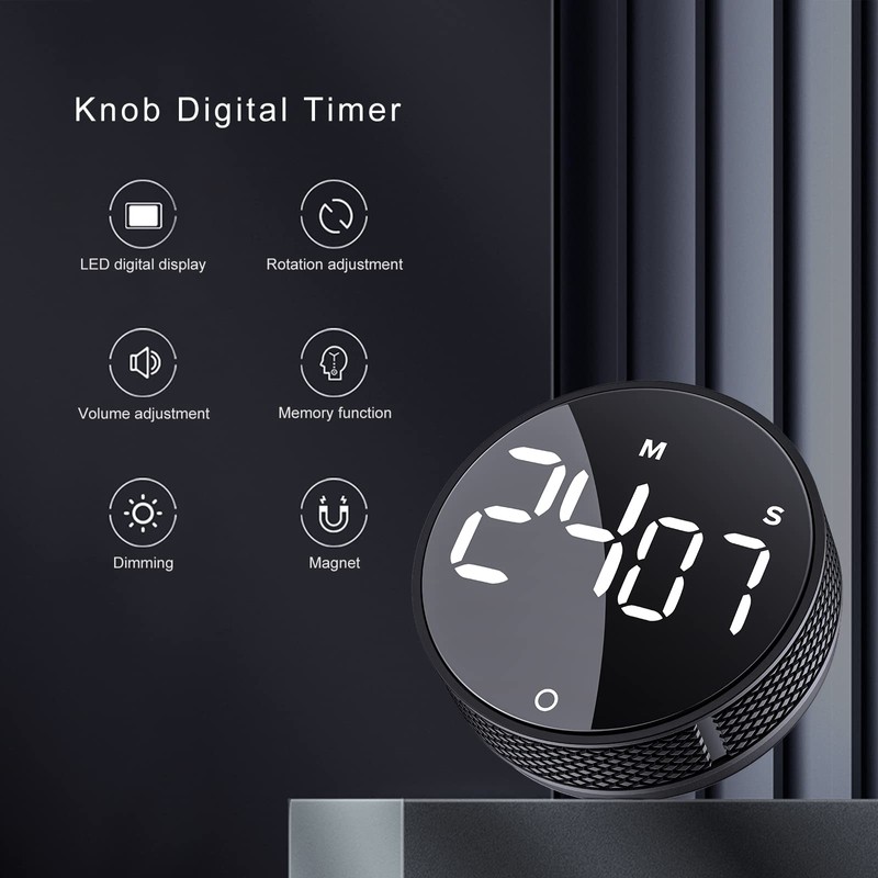 AVINIA Digital Kitchen Timers, Visual timers Large LED Display Magnetic