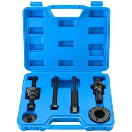 DASBET Power Steering Pump Pulley Removal Tool, Power Steering Pump Pulley Puller/Installer Tool Set Pump Pulley Puller Remover and Installer Set Compatible with Ford, GM, VW and Chrysler Vehicles