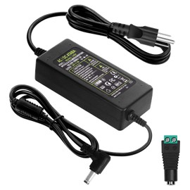 HOUHUI 24V 4A Power Supply Adapter, AC 100-240V to DC 24 Volt 4 Amp 96W Suit 3A 2A 1A Device Transformer AC/DC Power Adapter Converter with 5.5x2.5mm Plug for LED Strip Light CCTV Camera LCD Monitor