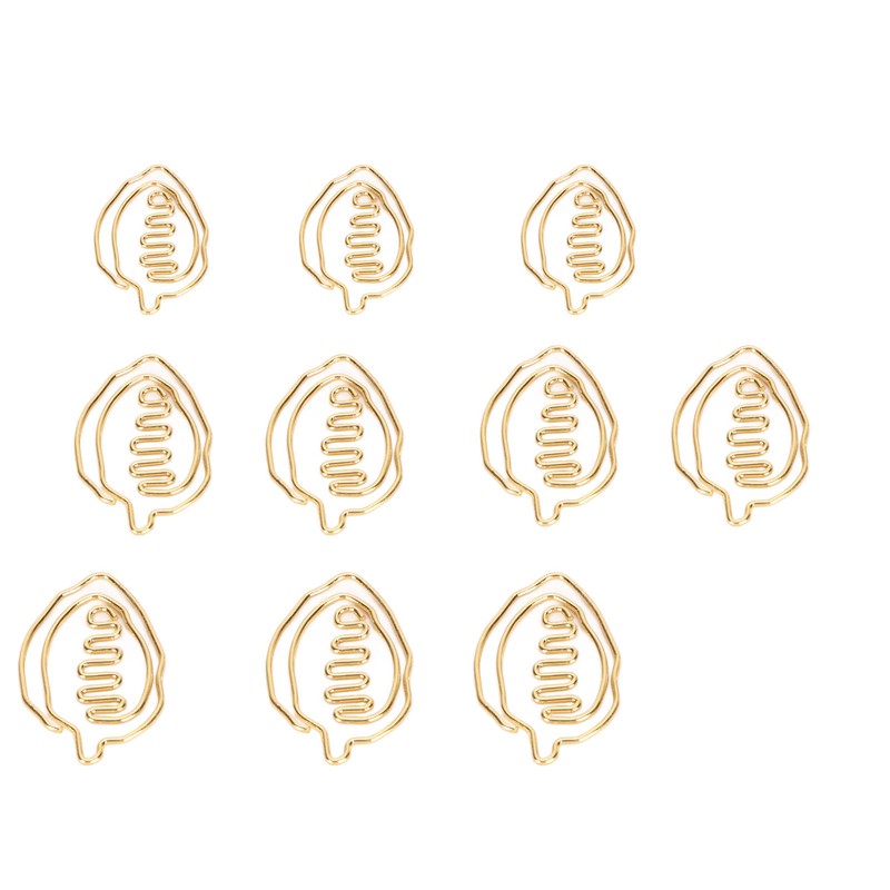 100pcs Special Shape Paper Clips Creatively Cute Plated Metal Bookmark