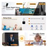 Indoor Security Camera with Clock 2.4G WiFi Wireless HD 3MP