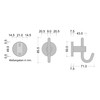 GedoTec Wardrobe hooks Coat hook Coat Hook Hat hook VENUS