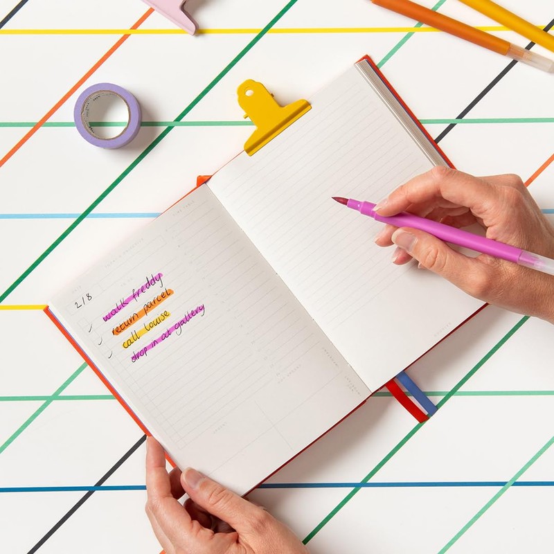 Undated Daily Planner Notebook | To Do Lists Hourly Schedule