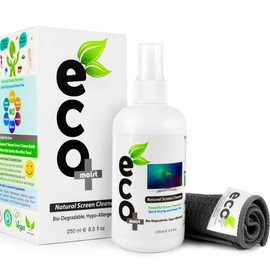 Ecomoist Ecomoist Natural Screen Cleaner 250ml with Fine Microfiber Towel For LCD TFT Plasma Computer Laptop Made in UK