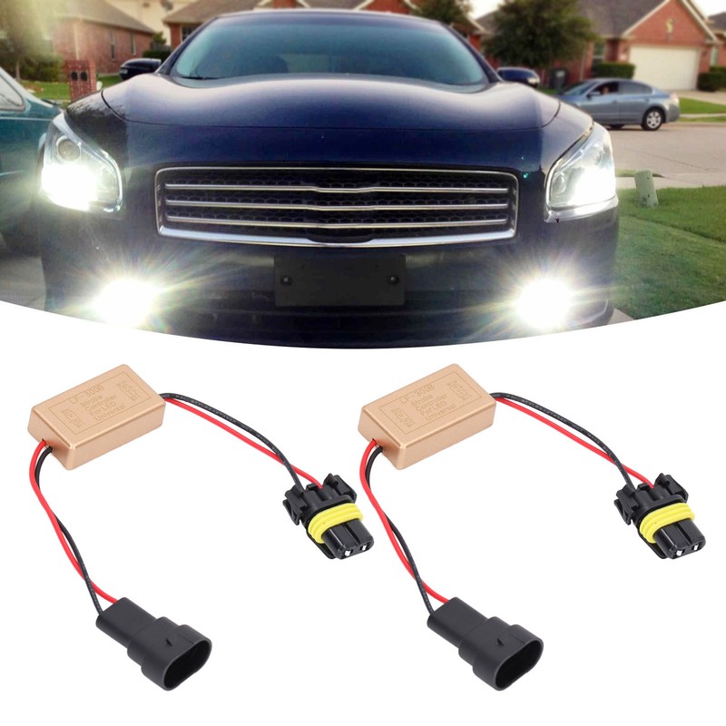 2PCS 50W LED Strobe Controller Continuous Strobe ABS Fog Light