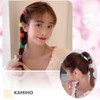 KAMIHO Non-marking Hair Elastic Hair Accessories for Adults 5pcs (Brown