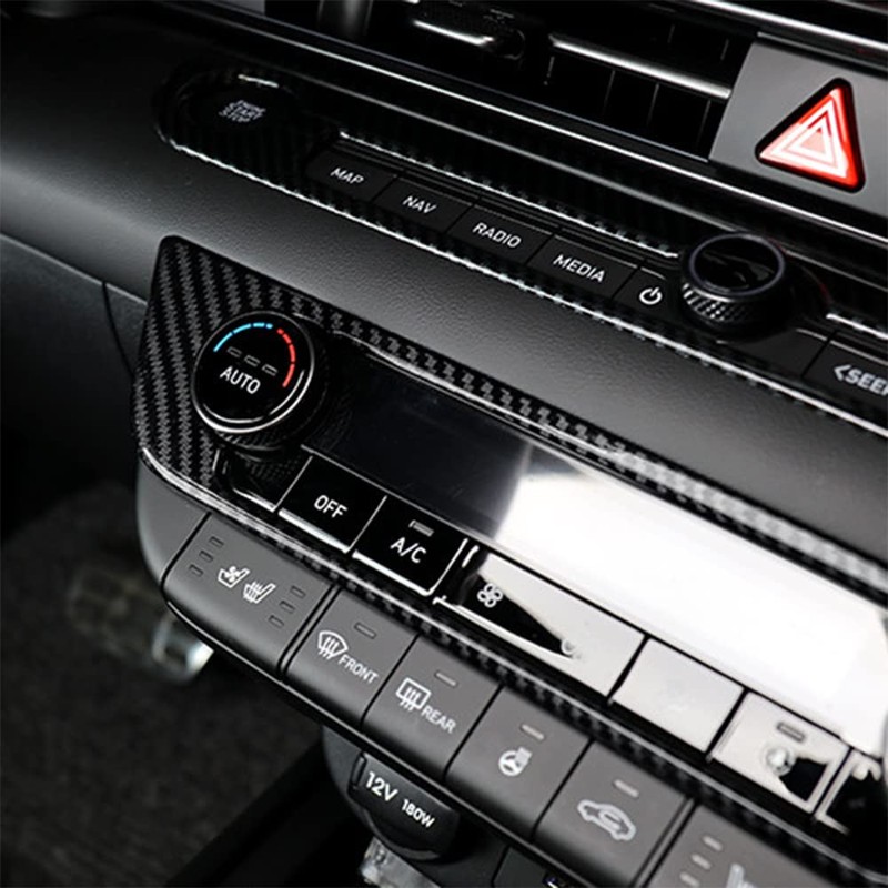 JUIVEEL Carbon Fiber Style Center Console Air Conditioning Switch Button